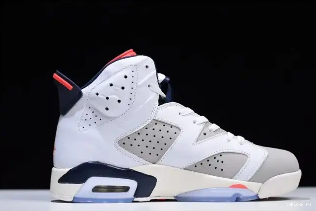 Cheap TB Jordan Tinker 6 White 384664-104 23-Neutral Infrared Air Retro Grey-Sail 0521